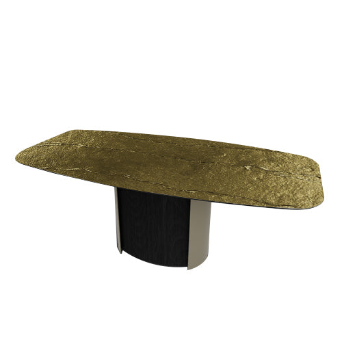 mesa fija yoroi de cristal nilo bronze 200 cm