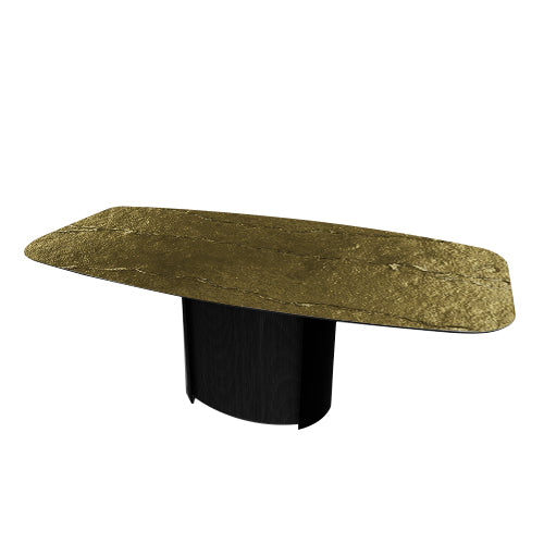 mesa fija yoroi de cristal nilo bronze 200 cm