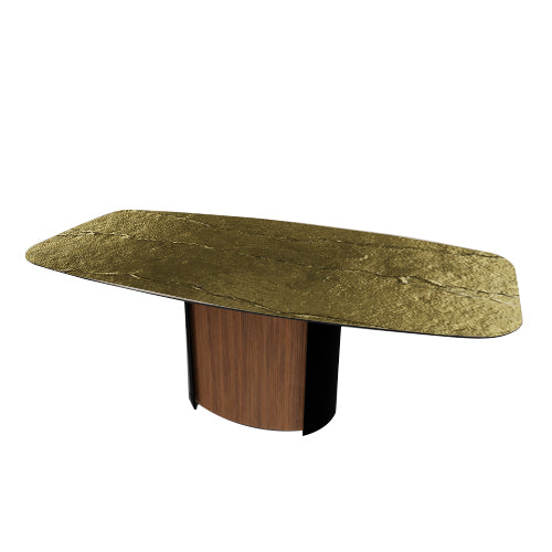 mesa fija yoroi de cristal nilo bronze 250 cm
