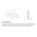 cama queen size kilian large con aro al suelo y mecanismo paralelo