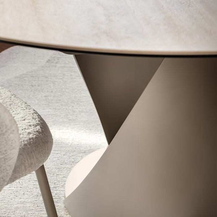 mesa de comedor redonda extensible cyclone