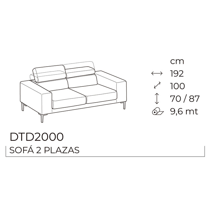 edgar sofá 2 plazas