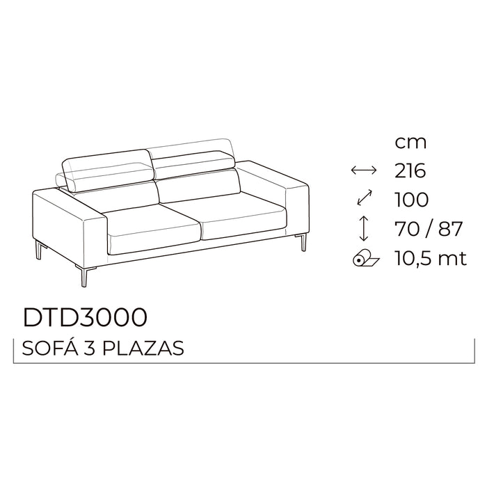 edgar sofá 3 plazas