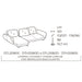 favola lateral 2 plazas y chaise lounge derecho