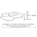favola lateral 3 plazas brazo izquierdo y chaise lounge