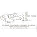 favola lateral 3 plazas y chaise lounge derecho