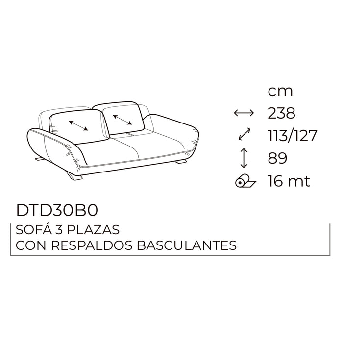 favola sofa 3 plazas