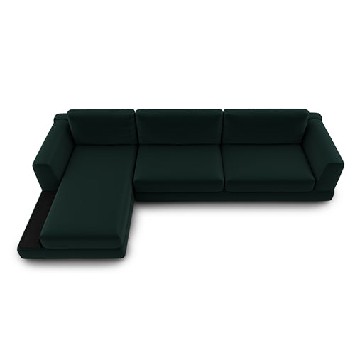 layla lateral 3 plazas MAXI y chaise longue izquierdo con brazo y bandeja