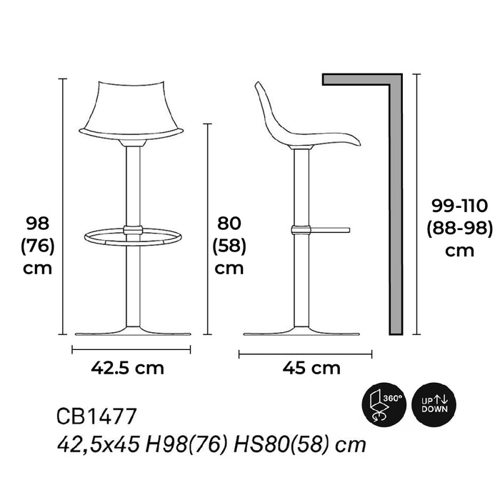 Banco L´eau de pistón lite