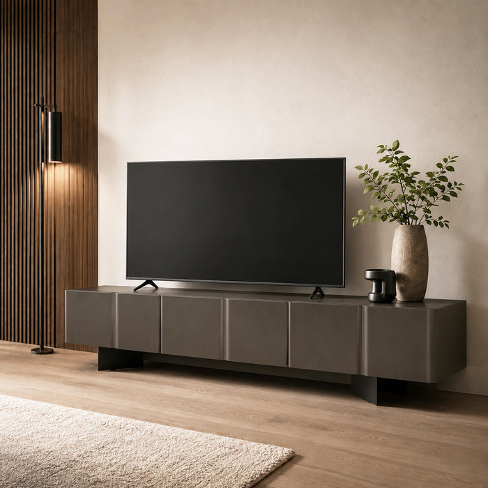 mueble de tv bambú