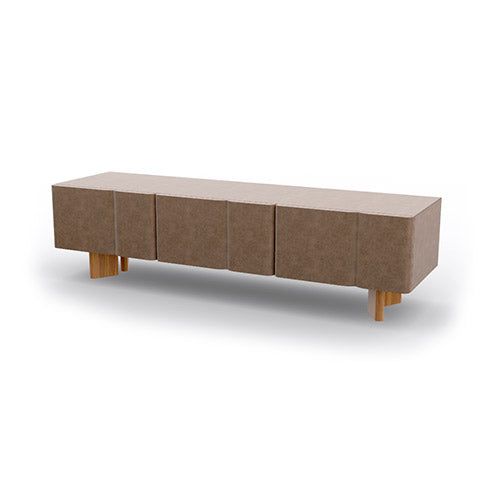 mueble de tv bambú