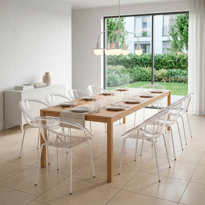 set de 10 sillas bloom blanco