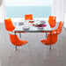 set de 6 silla ice naranja