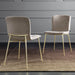 silla de comedor love soft de metal y terciopelo