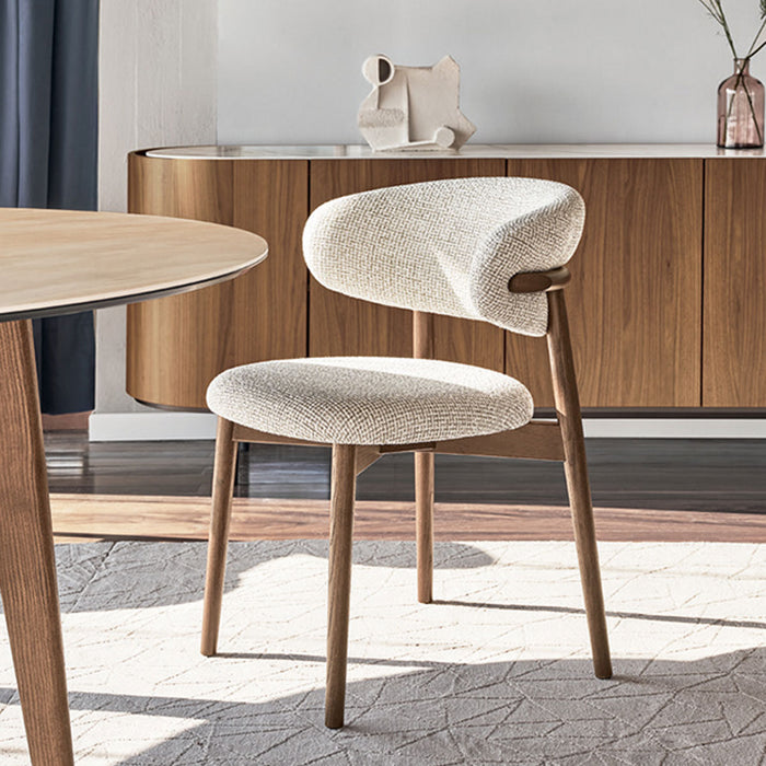 silla de comedor oleandro madera y tela