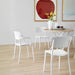 silla liberty de plástico blanco interior y exterior