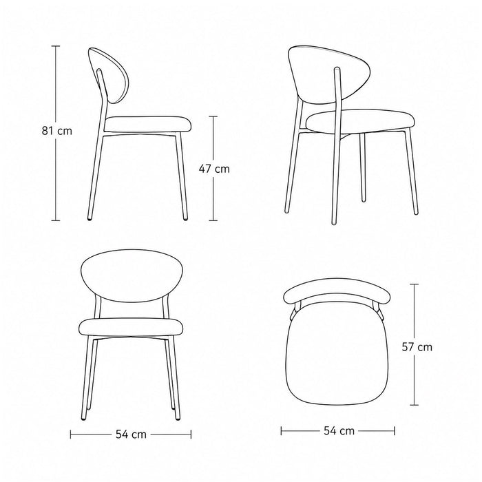 silla manta metal
