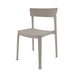 silla skin de plástico tórtola interior y exterior