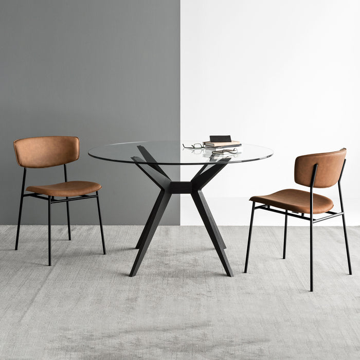 silla fifties de cuero