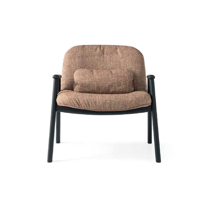 Sillon Baltimora tela kalix rojo base madera