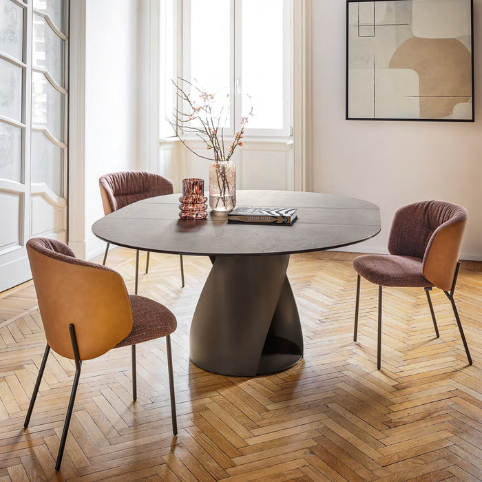 silla sweel base metalica