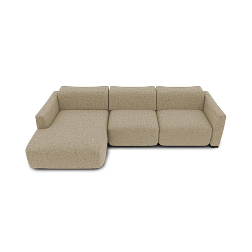 wave lateral 3 plazas con chaise longue izquierdo