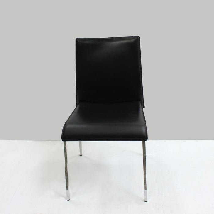 set de 3 sillas easy cuero negro