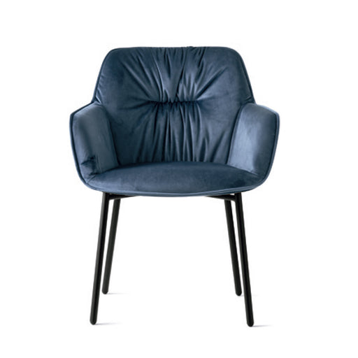 silla cocoon soft de metal