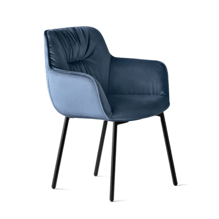 silla cocoon soft de metal