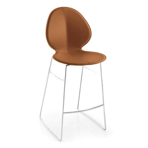 banco basil bajo de cuero para cocina