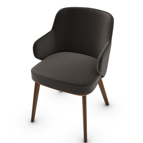 variant silla foyer de madera con brazos
