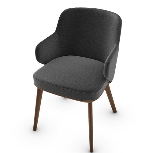variant silla foyer de madera con brazos