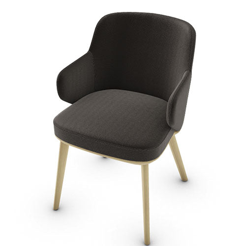 variant silla foyer de madera con brazos