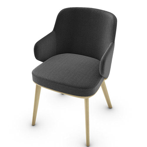 variant silla foyer de madera con brazos