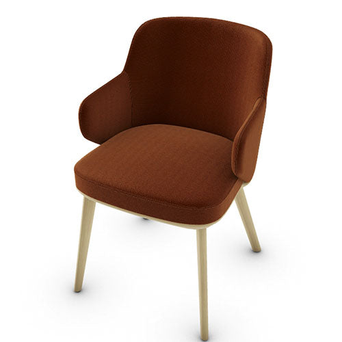 variant silla foyer de madera con brazos