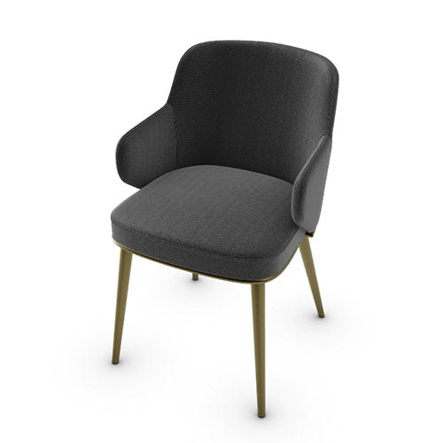 variant silla foyer de metal con brazos