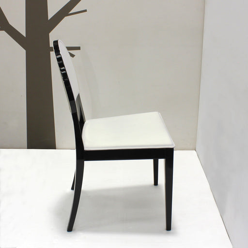 set de 2 sillas deja vu cuero blanco