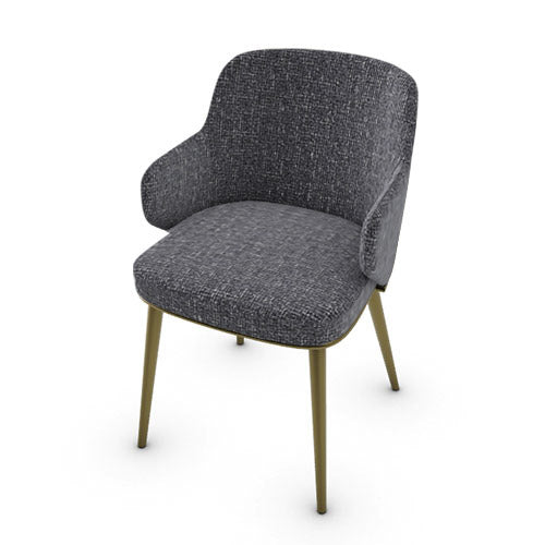 variant silla foyer de metal con brazos