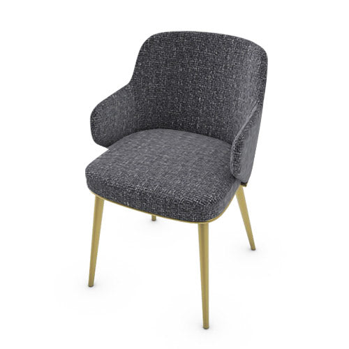 variant silla foyer de metal con brazos