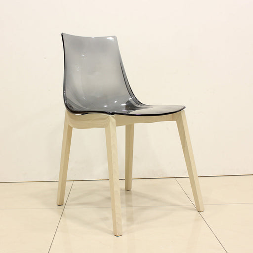 set de 2 sillas led haya / humo