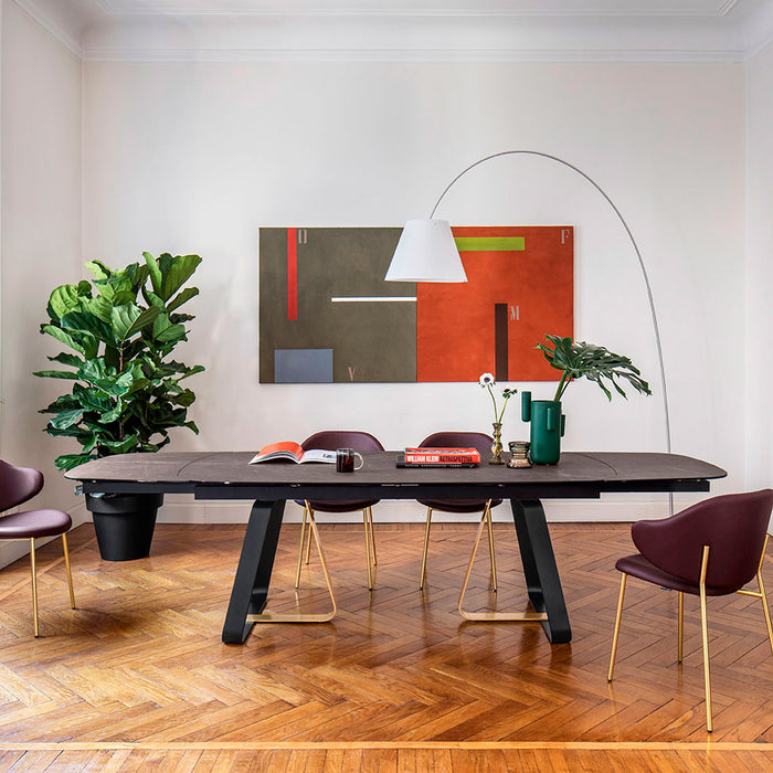 mesa sunshine rounded s 200 cm marmol