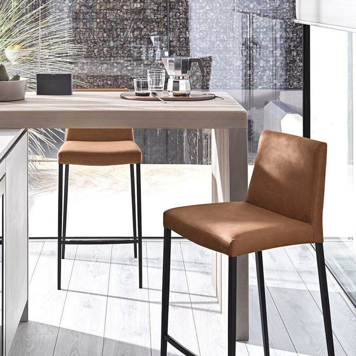 banco aida tipo piel para bar