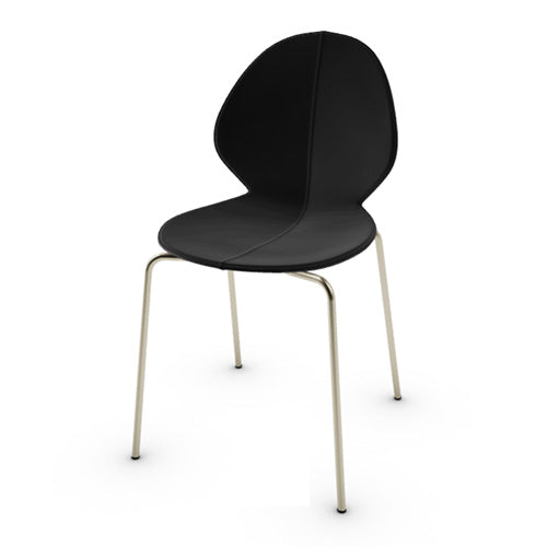 variant silla basil de cuero y metal