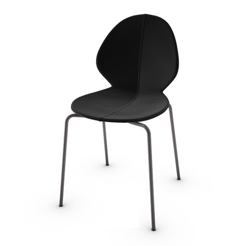 variant silla basil de cuero y metal