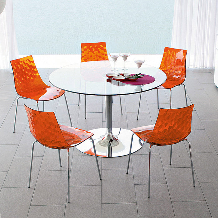set de 6 silla ice naranja
