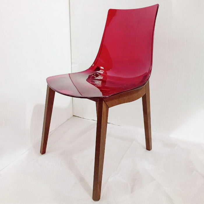 set de 2 sillas led rojo